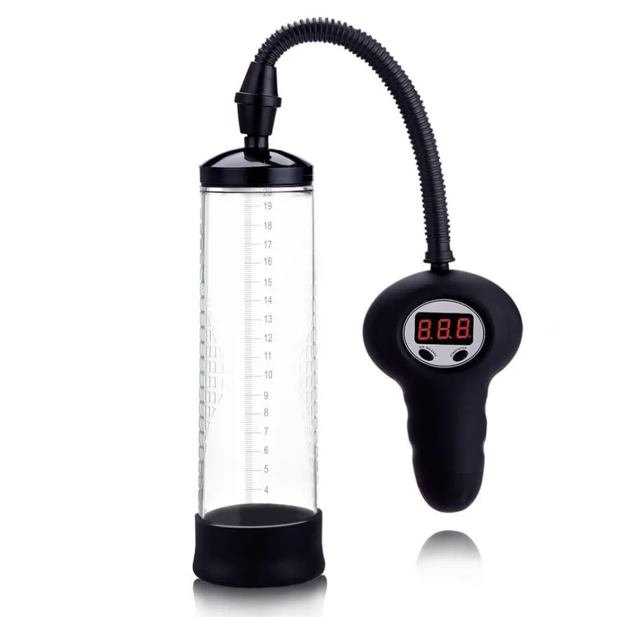 marielove Penis Pumpe elektrisch mit LCD Manometer