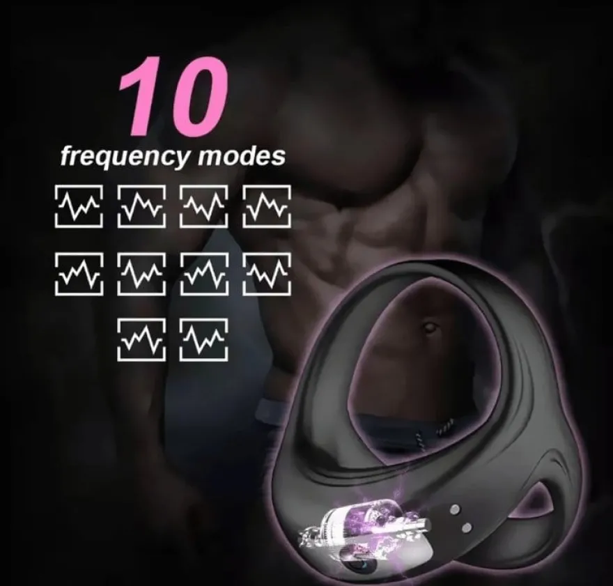 marielove Penisring Penis-Hoden-Ring inklusive Vibrator