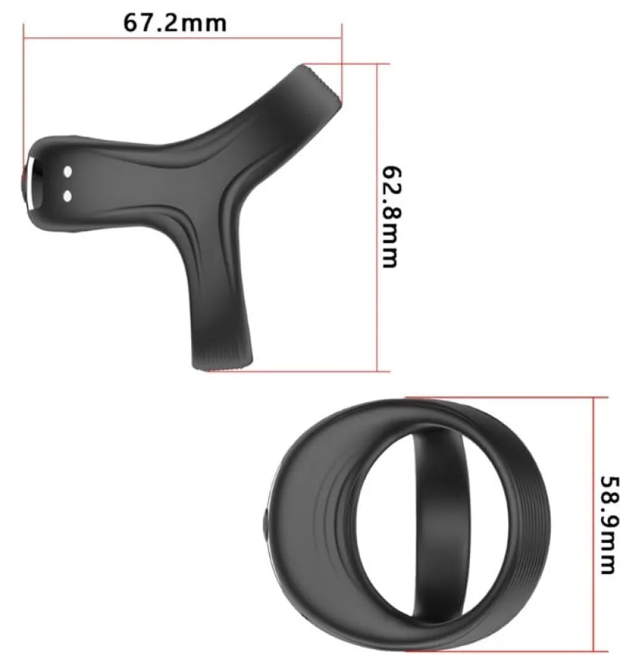 marielove Penisring Penis-Hoden-Ring inklusive Vibrator