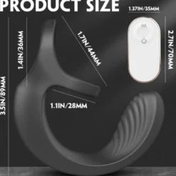 marielove Penisring Penis-Hoden-Ring mit Perineum Vibrator