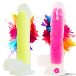 marielove Saugnapfdildo 20cm Dildo der im Dunklen leuchtet
