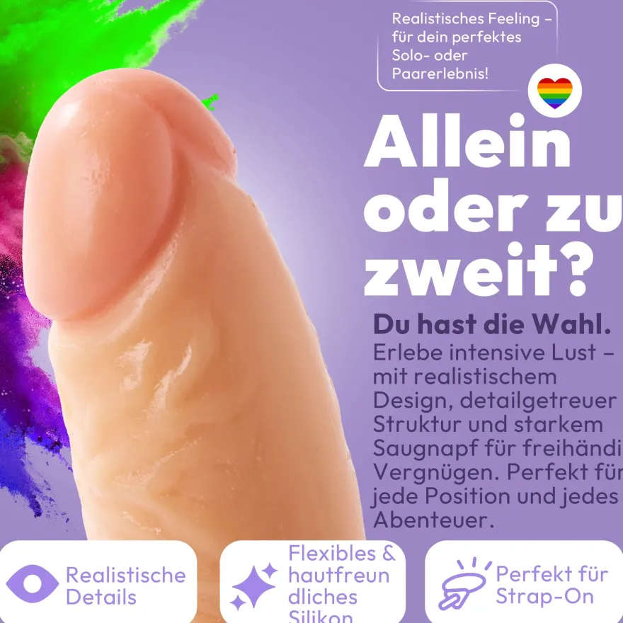 marielove Saugnapfdildo 21cm Dildo mit Saugnapf