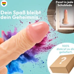 185mm Dildo no Vibrator Sex Toy Saugnapf Penis Anal PVC 3D Adern Hoden