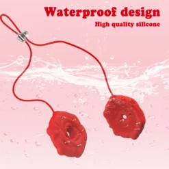 Nippel Vibrator Brustwarzen Stimulator Wasserdicht USB GM-519 Rot
