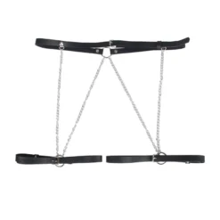 PU Leder Bondage Harness Slip mit Kette SM Panty Strap verstellbar