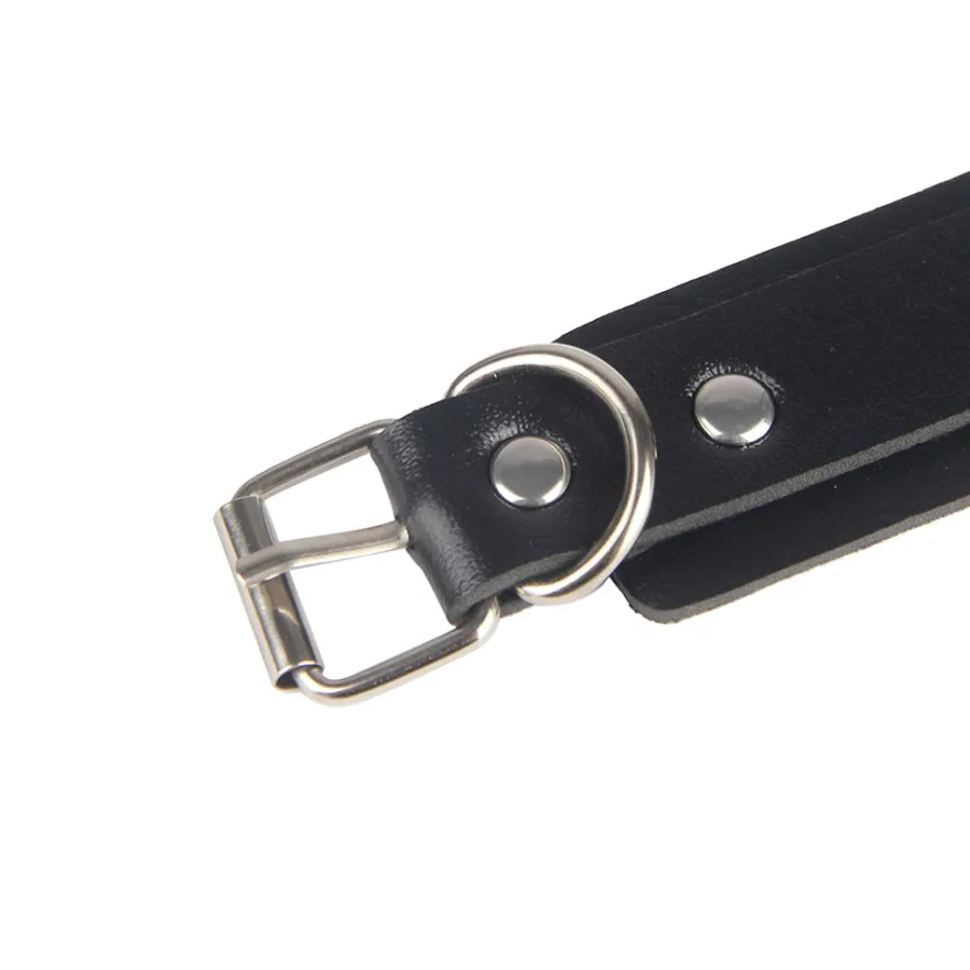 Sexy Bondage Gürtel Beinring PU Leder Kette Punk Strap verstellbar