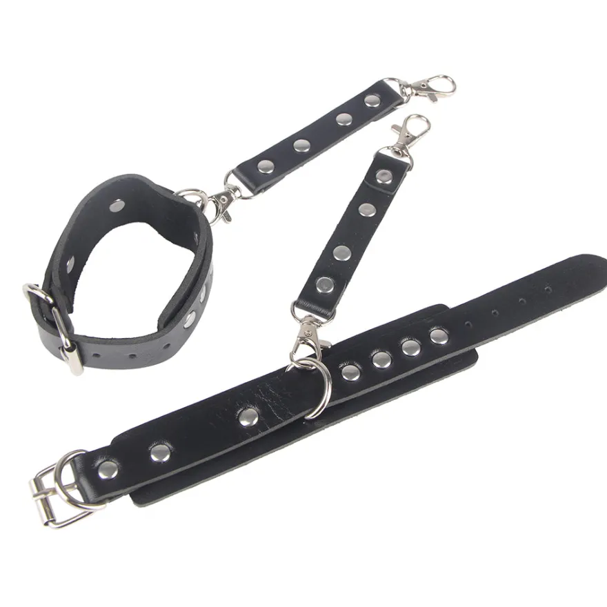 Sexy Bondage Gürtel Beinring PU Leder Kette Punk Strap verstellbar
