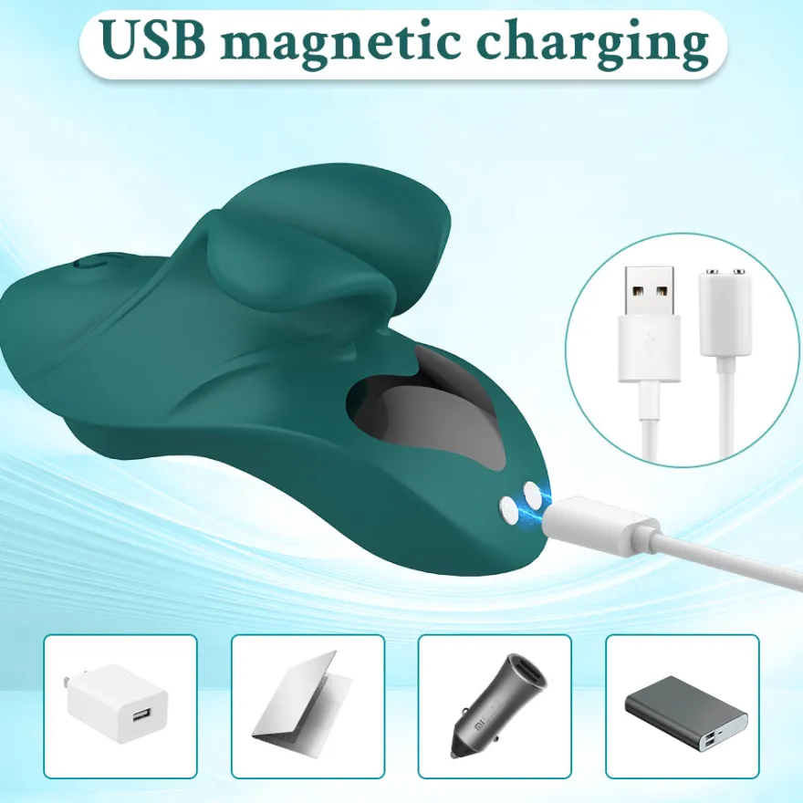 Vibrator Stimulation Klitoris Wasserdicht USB GM-479 Grün