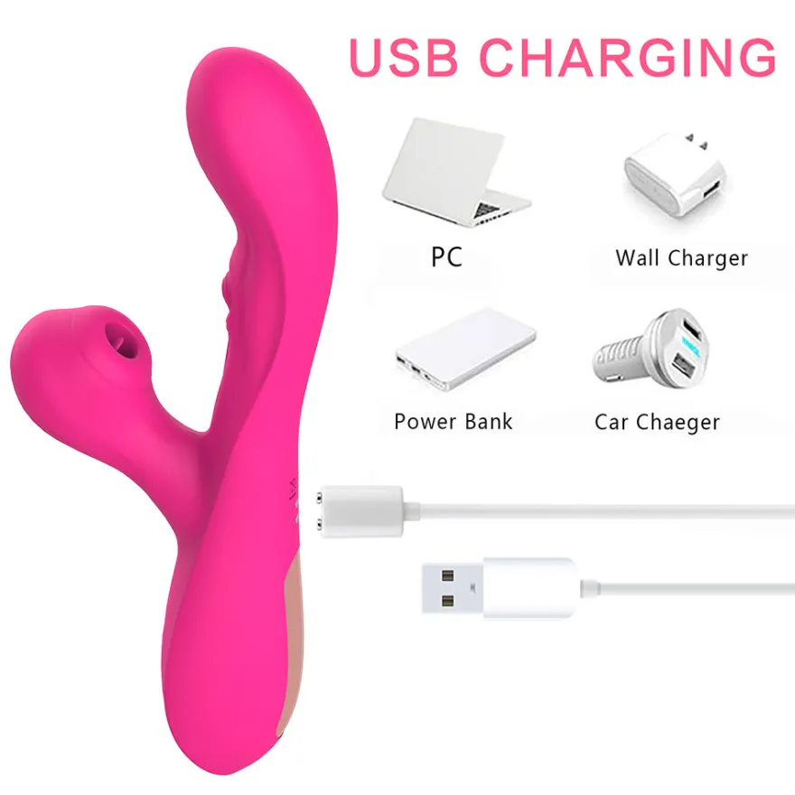 Vibrator Stimulation Klitoris Wasserdicht USB GM-323 Pink