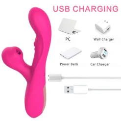 Vibrator Stimulation Klitoris Wasserdicht USB GM-323 Rosa