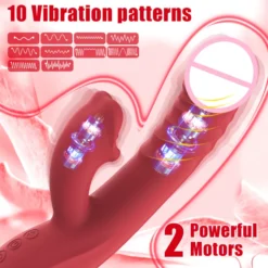 Vibrator Stimulation Klitoris Wasserdicht USB GM-510 Rot