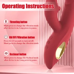 Vibrator Stimulation Klitoris Wasserdicht USB GM-510 Rot