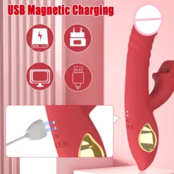 Vibrator Stimulation Klitoris Wasserdicht USB GM-510 Rot