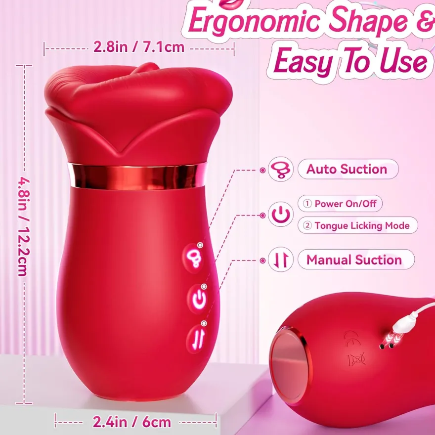 Vibrator Stimulation Klitoris Wasserdicht USB GM-468 Rot