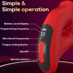 Vibrator Stimulation Klitoris Wasserdicht USB GM-565 Rot