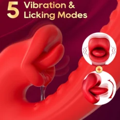 Vibrator Stimulation Klitoris Wasserdicht USB GM-565 Rot