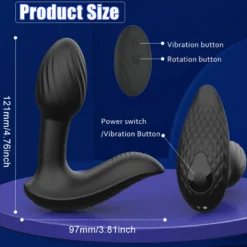 Vibrator Stimulation Klitoris Wasserdicht USB GM-487 Schwarz
