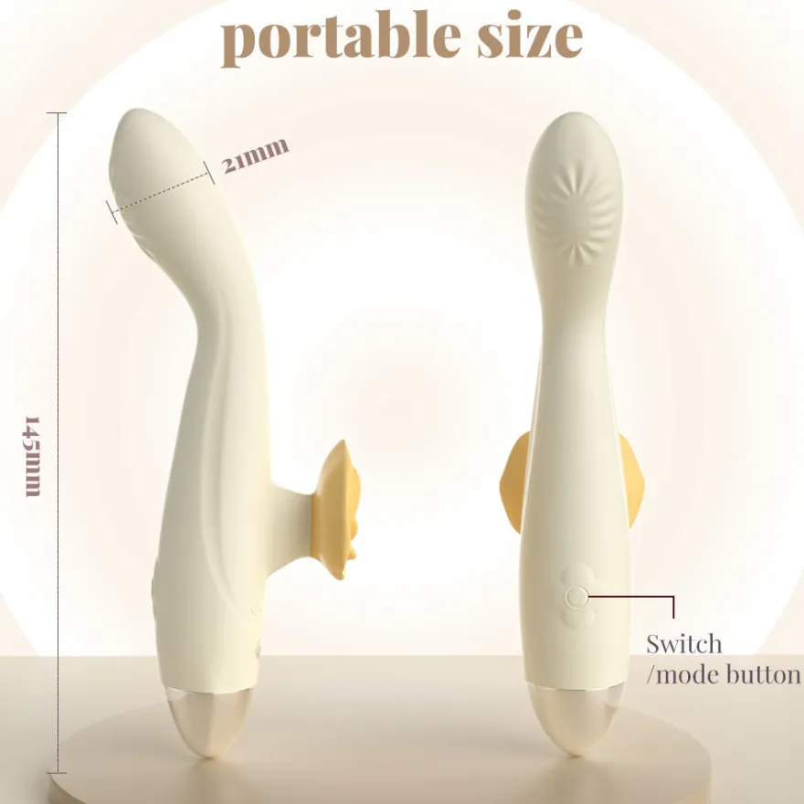 Vibrator Stimulation Klitoris Wasserdicht USB GM-559 Weiß