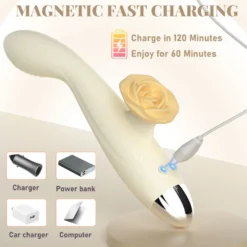 Vibrator Stimulation Klitoris Wasserdicht USB GM-559 Weiß