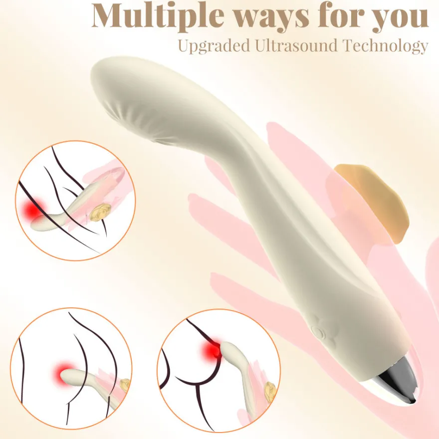 Vibrator Stimulation Klitoris Wasserdicht USB GM-559 Weiß